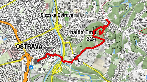 Ostrava - Svatého Josefa - halda Ema - Slezská Ostrava