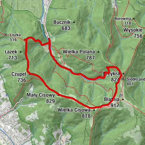 Niski park linowy Balance Park - Czupel - Mały Cisowy - Wielka Cisowa