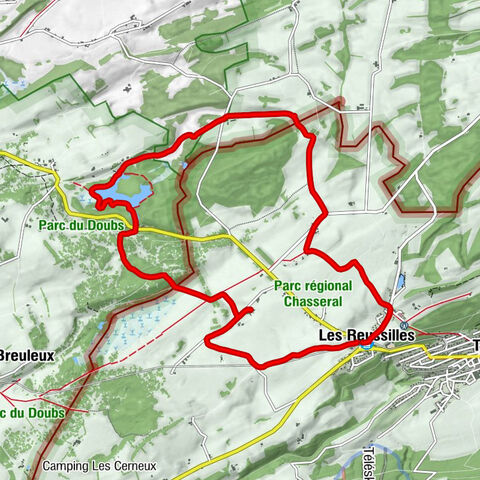 Les Reussilles um den Etang de la Guère