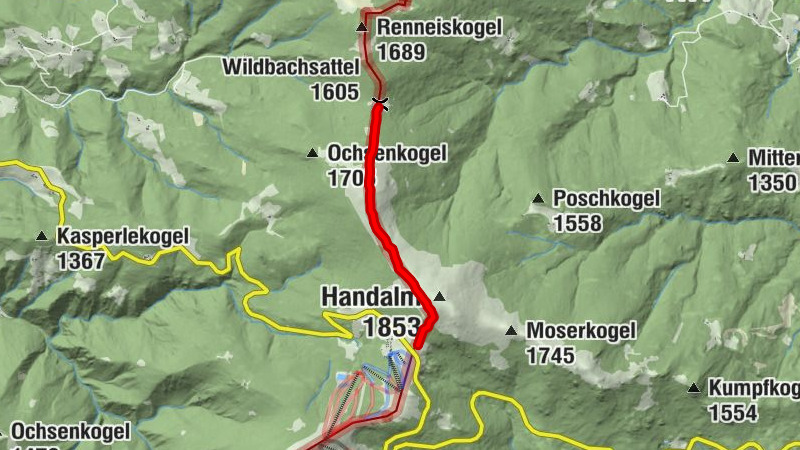 Handalm  zum Wildbachsattel (Weinebene)