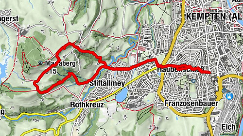 Mariaberg Wasserfall Panorama Runde