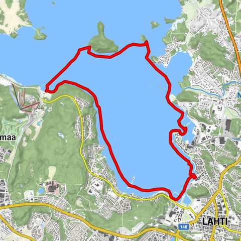 Paesaggi del Vesijärvi - percorso di kayak da Kahvisaari, Lahti