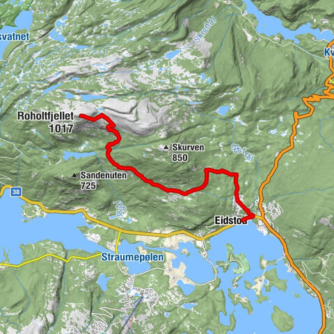 Eidstod - Nystøyl - Roholtfjellet