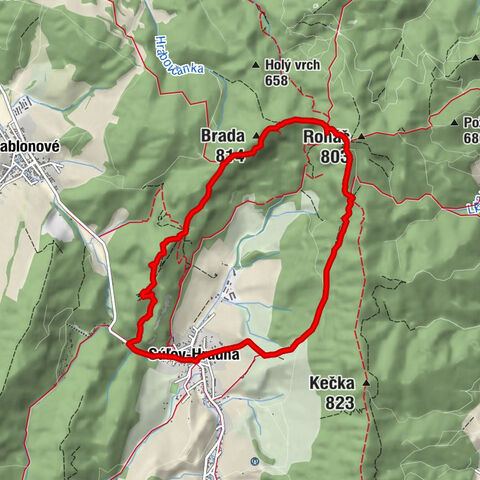Súľov-Hradná - Brada - Roháčske sedlo