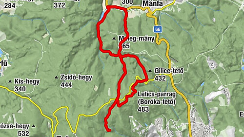 Kőlyuki Betérő - Sarlós Boldogasszony templom - Kantavár - Letics-parrag (Boróka-tető)