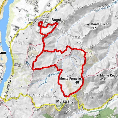 Lesignano de' Bagni - Tassara - Mulazzano - Monte Fornello