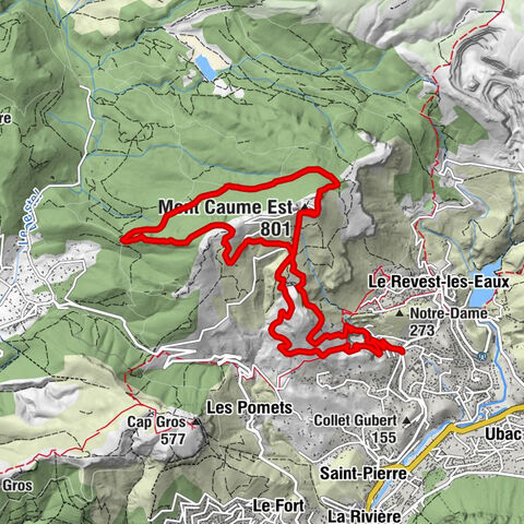 Le Revest-les-Eaux - Mont Caume Est - Caume Ouest - Évenos