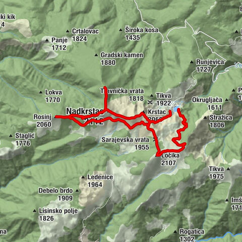 Općina Fojnica - Ločika - Nadkrstac - Općina Gornji Vakuf-Uskoplje