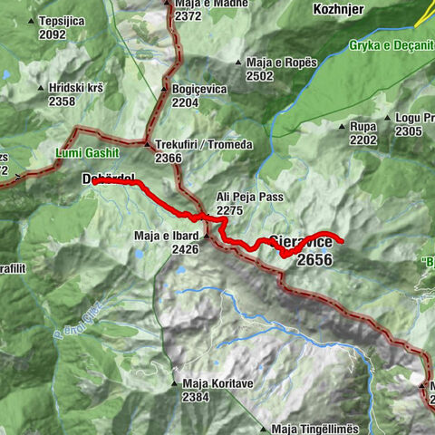 Bujtina Leonard - Dobërdol - Ali Peja Pass - Gjeravica