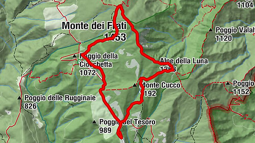 La Spinella - Passo delle Coste - Monte dei Frati - Alpe della Luna