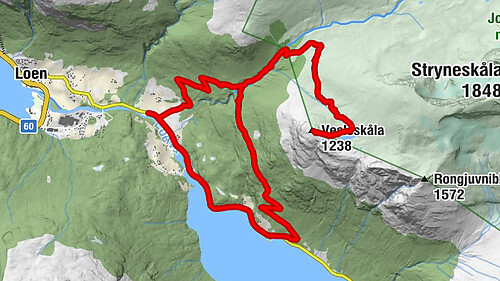 Stryn - Vesleskåla - Sande - Haugen