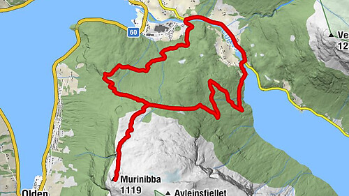 Haugen - Murinibba - Losætra - Stryn