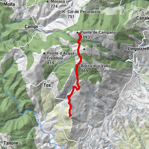 Notre-Dame des Grâces - Favale - Bocca di u Vallu - Pointe de Campana