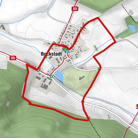 Percorso parco naturale »Münchhausen« ↻ 3,0 km, Bockstadt/Eisfeld