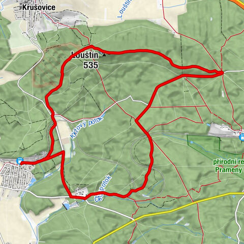 U Banků - Louštín - Merkovka - Lebeda