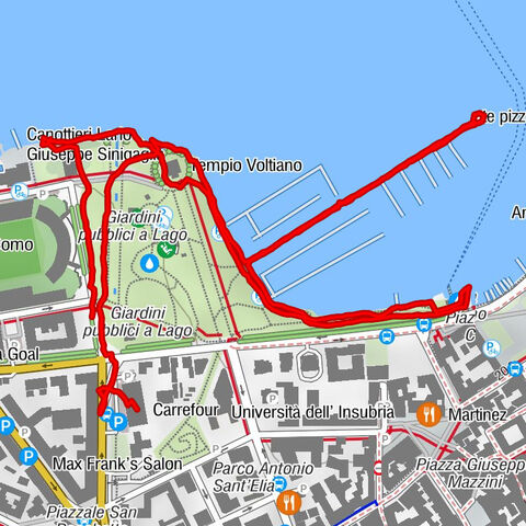 Doggos flanieren am Comersee