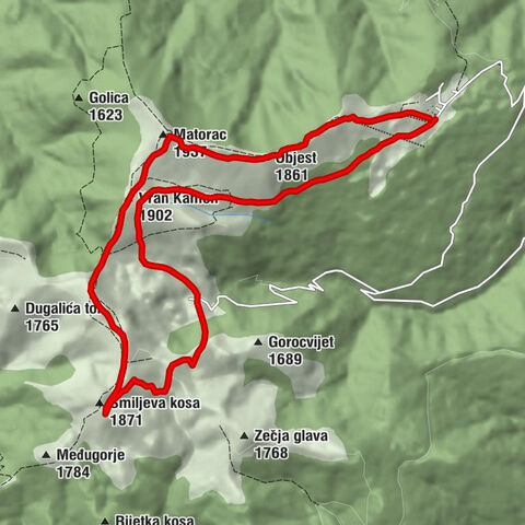 Općina Fojnica - Objest - Matorac - Smiljeva kosa