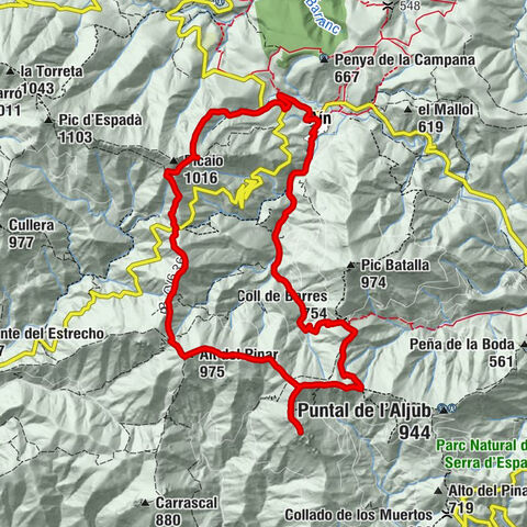 Aín - Picaio - Alt del Pinar - Pico de la Bellota