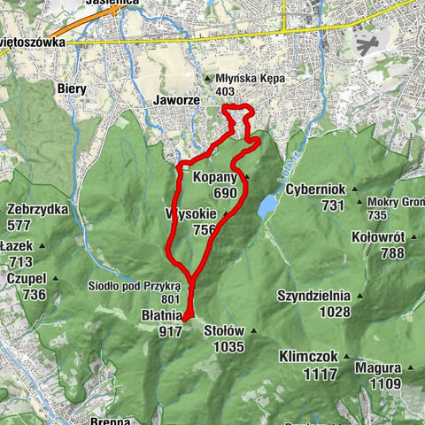 Jaworze Średnie - Wysokie - Błatnia - Brenna