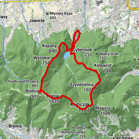 Jaworze - Stołów - Klimczok - Bielsko-Biała