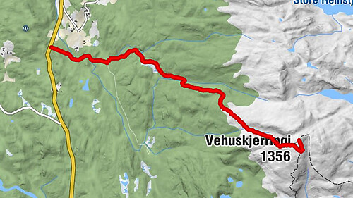 Vinje - Grydalen - Nystøyl - Vehuskjerringi
