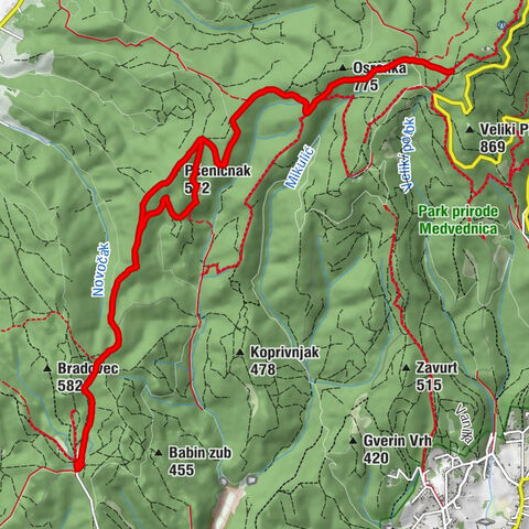 Gradska četvrt Podsused - Vrapče - Grafičar - Osrenka - Pšeničnak