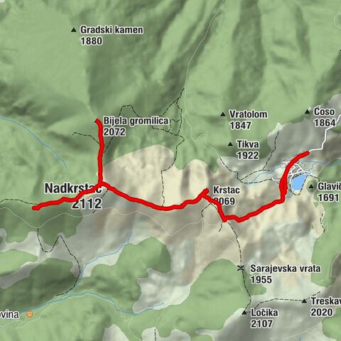 Općina Gornji Vakuf-Uskoplje - Krstac - Nadkrstac - Bijela gromilica