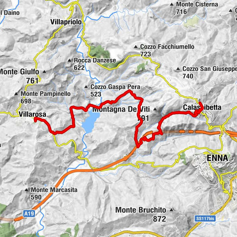 Villarosa - Cozzo Sciannari - Cozzo Romano - Calascibetta