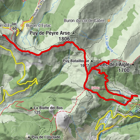 Font d'Alagnon - Puy Mary - Téton de Vénus - Refuge de Meije Coste