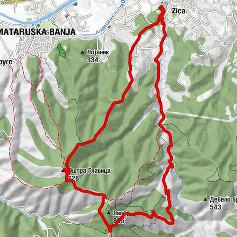 Црква Светог Саве - црква Вазнесења Христовог - Жича - Оштра Главица