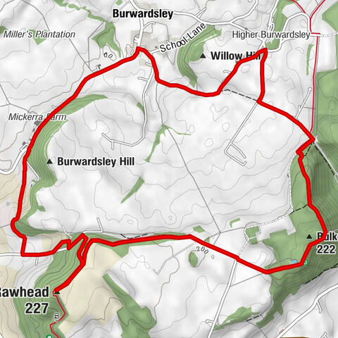 Higher Burwardsley - Bulkeley Hill - Bloody Bones - Rawhead
