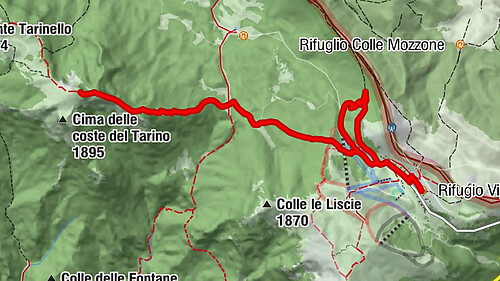 Rifugio Viperella - Campo Staffi - Passo Monna della Forcina - Monte Tarino