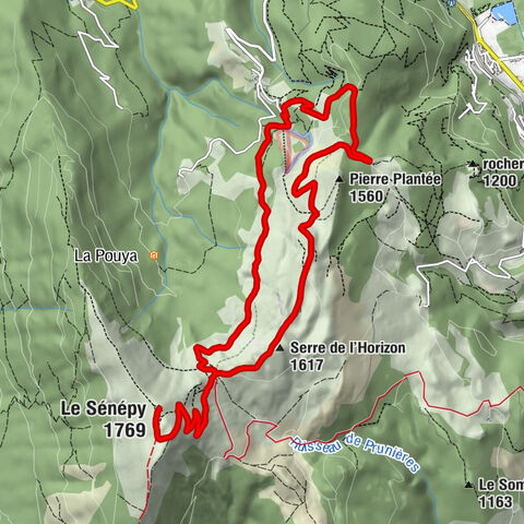 La Boinas - Serre de l'Horizon - Le Sénépy - Aup