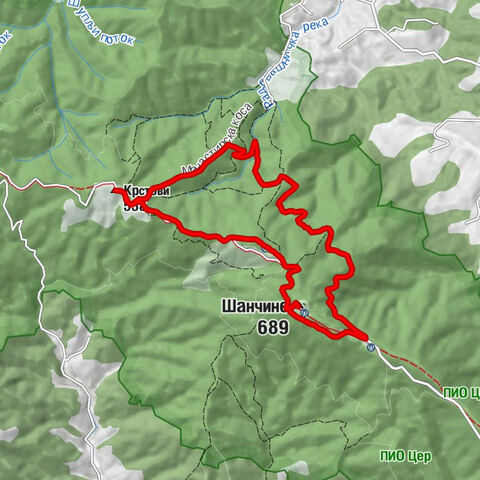 Липове воде - Шанчине - Крстови