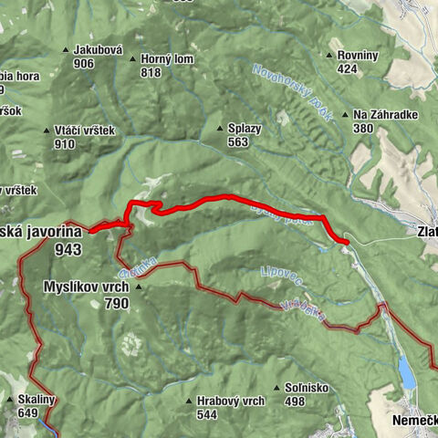 Podhradie - Rozhľadňa Panská Javorina