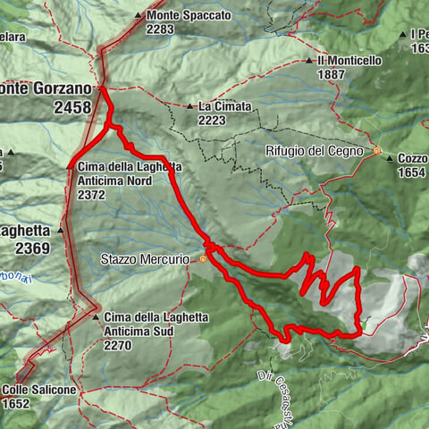 Crognaleto - Monte Gorzano - Cima della Laghetta Anticima Nord - Amatrice