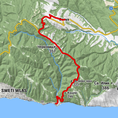 Елинор - Баня - Черковище - Бургас