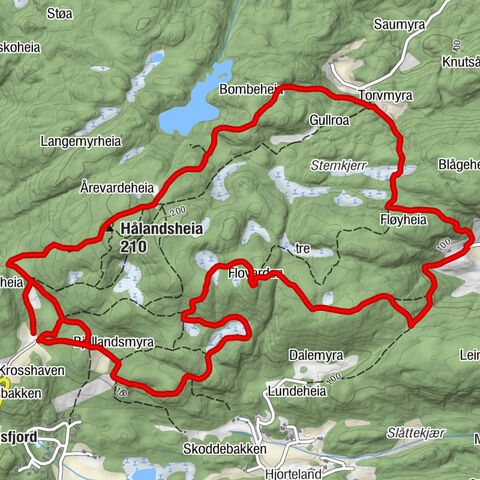 Lindesnes - Hålandsheia - Torvmyra - Flovarden