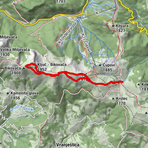Mountain Center "Krivi Do" - Ključ - Ključ - Bikovača - Krivi Do