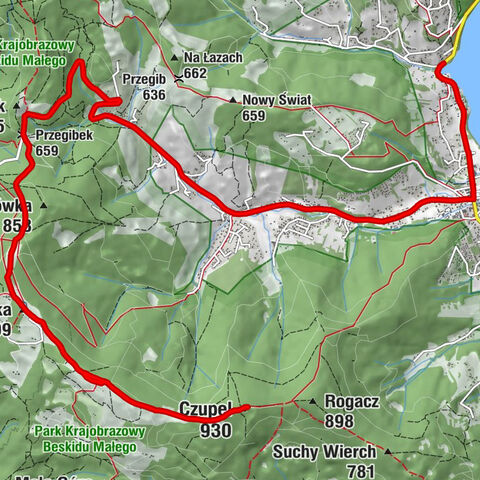 Magurka Wilkowicka - Schronisko PTTK na Magurce - Czupel - Słowiaki