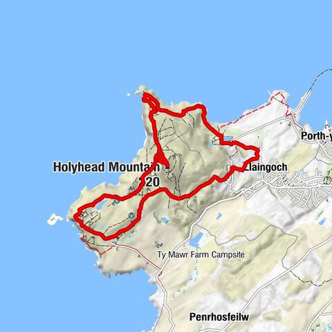 Trearddur - Holyhead Mountain - Pentre Pella - Holyhead