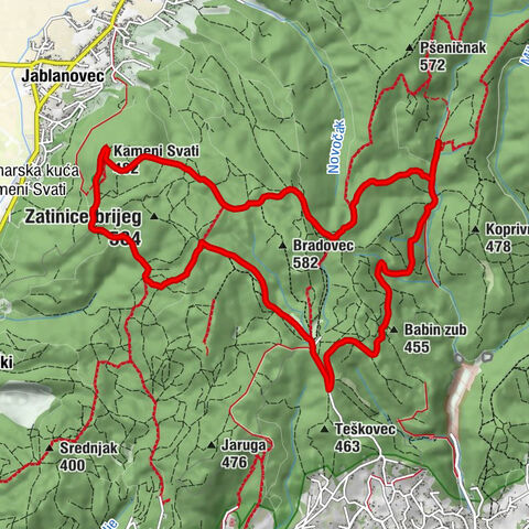 Gradska četvrt Podsused - Vrapče - Babin zub - Kameni Svati - Jablanovec