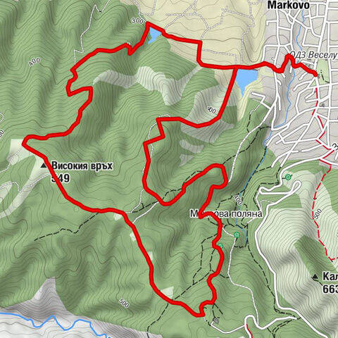 Марково - Високия връх - Манчова поляна