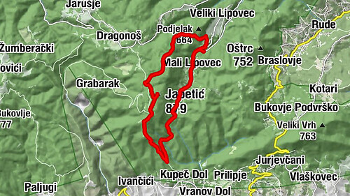 Šoićeva kuća - Japetić - Planinarski dom Žitnica - kapela svetog Alojzija