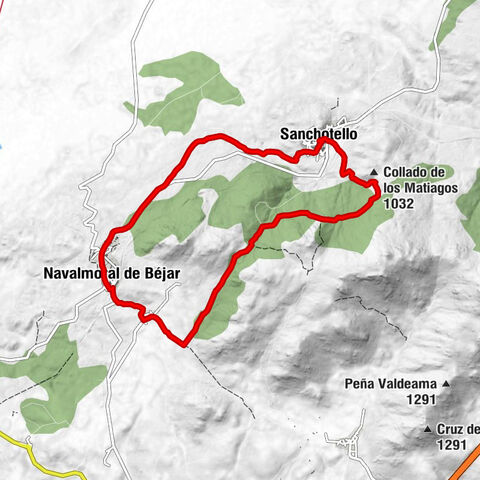 Sanchotello - Navalmoral de Béjar - Collado de los Matiagos - Mesón los Nueros