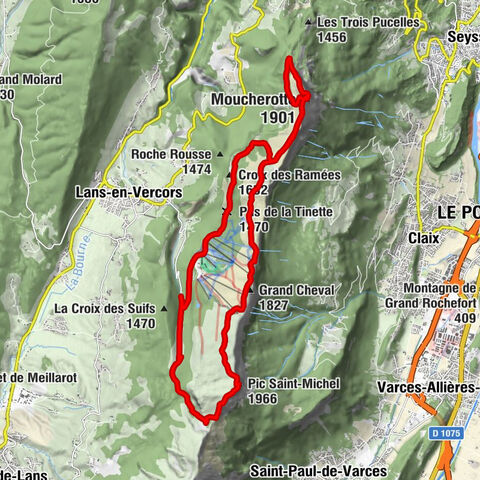 Lans-en-Vercors - Pic Saint-Michel - Grand Cheval - Moucherotte