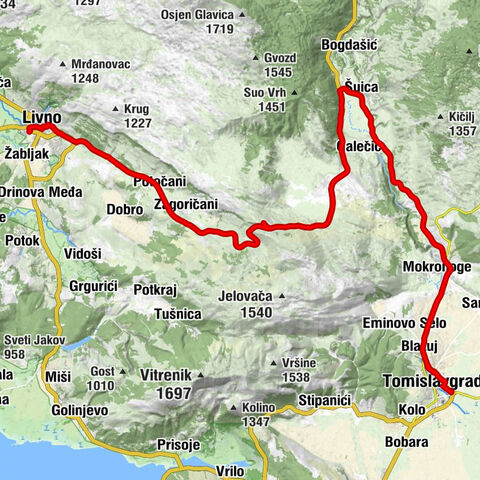 Livno - Podvornice - Tomislavgrad - Obilaznica