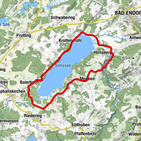 Söchtenau - Krottenmühl - Zum Letten - Stephanskirchen