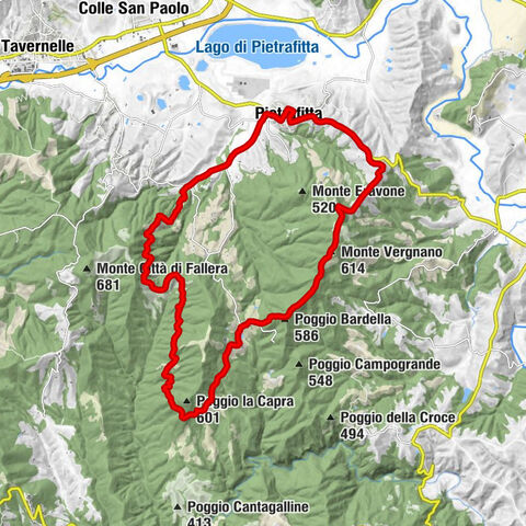 Abbadia Settefrati - Monte Vergnano - Poggio Bardella - Badia dei 7 frati