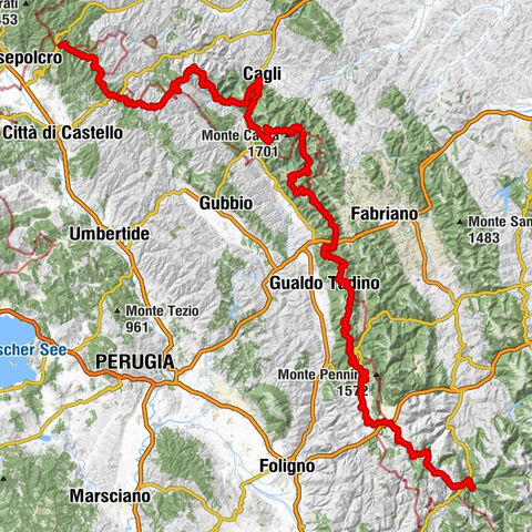 Pian di Lavacchio - Monte Nerone - La Rocchetta - Visso